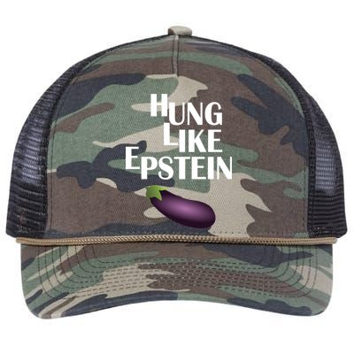 Hung Like Epstein Retro Rope Trucker Hat Cap