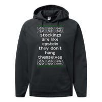 Hung Like Epstein Funny Ugly Christmas Performance Fleece Hoodie