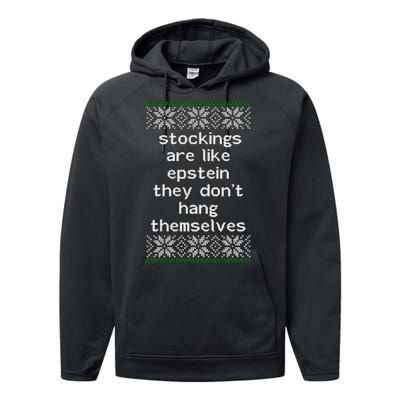 Hung Like Epstein Funny Ugly Christmas Performance Fleece Hoodie