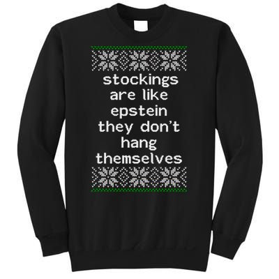 Hung Like Epstein Funny Ugly Christmas Sweatshirt