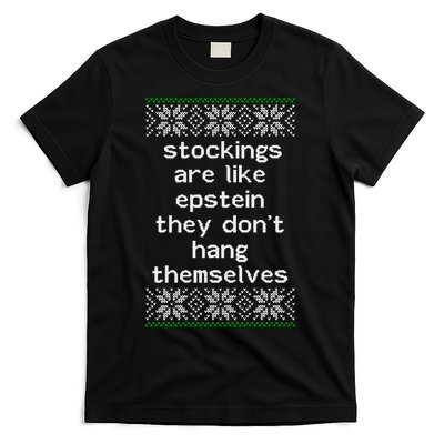Hung Like Epstein Funny Ugly Christmas T-Shirt