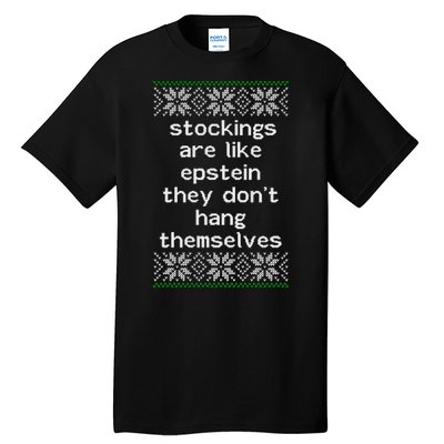 Hung Like Epstein Funny Ugly Christmas Tall T-Shirt