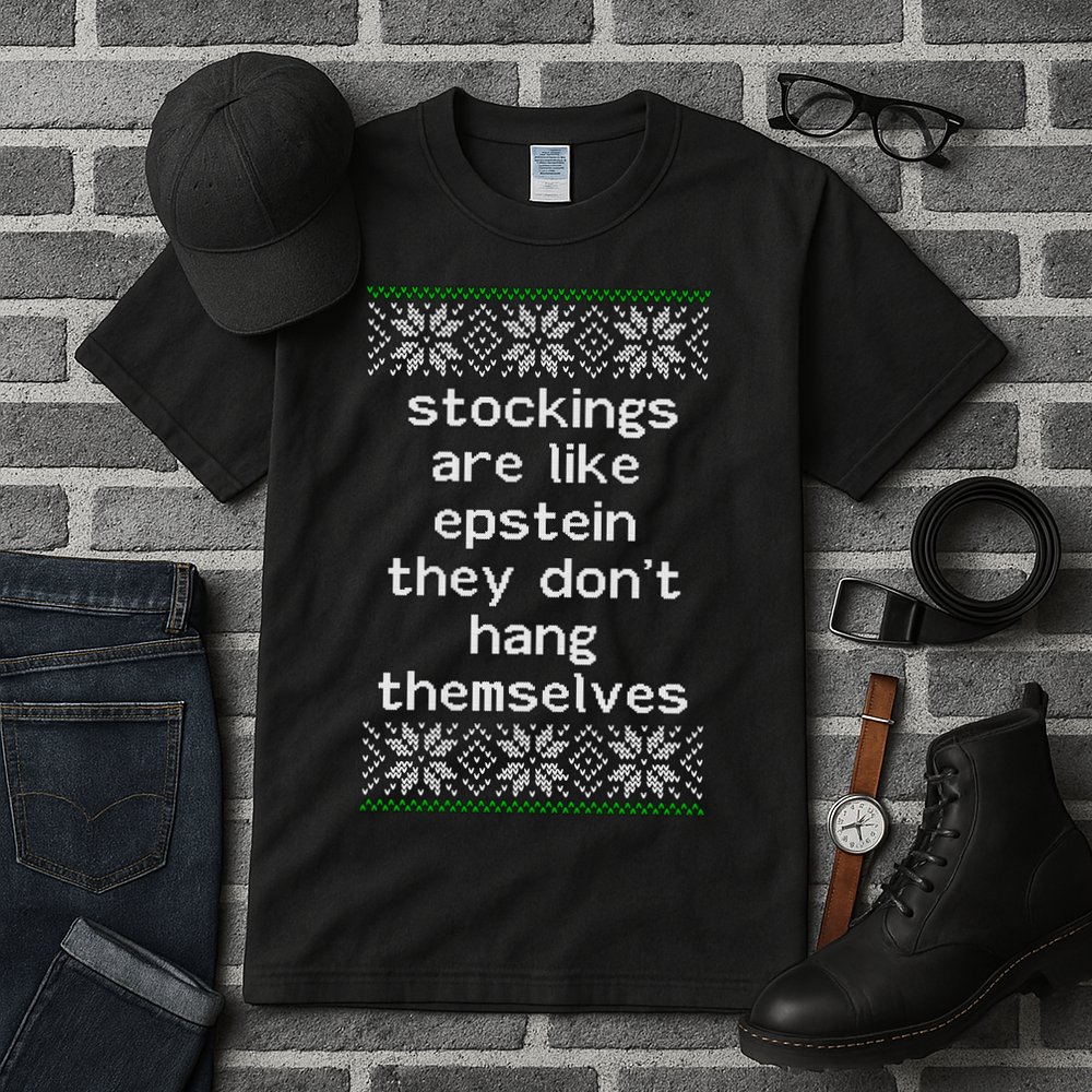 Hung Like Epstein Funny Ugly Christmas Tall T-Shirt