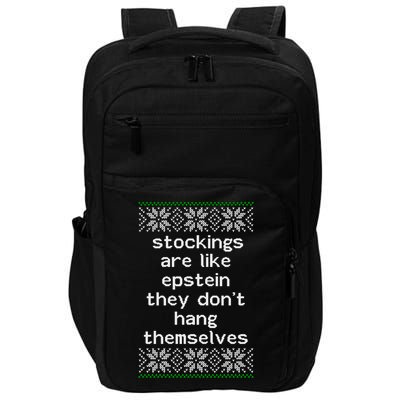 Hung Like Epstein Funny Ugly Christmas Impact Tech Backpack