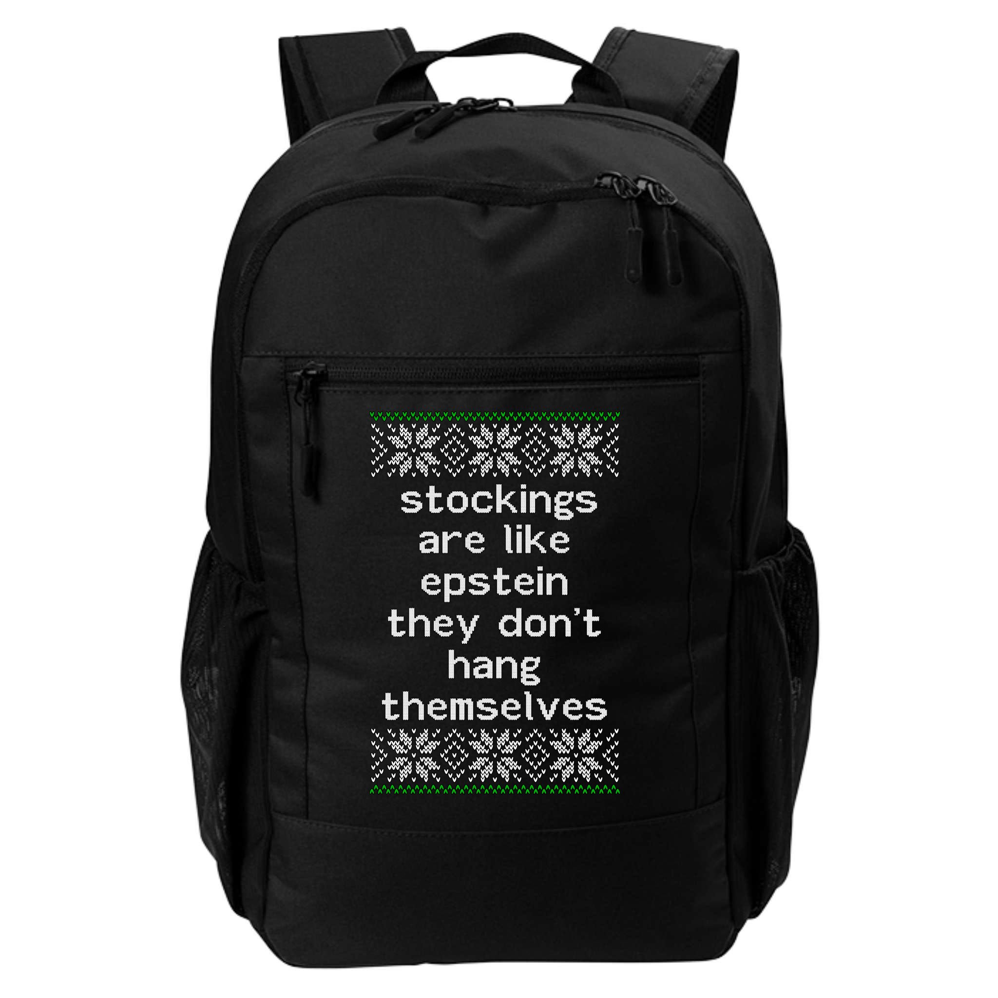 Hung Like Epstein Funny Ugly Christmas Backpack