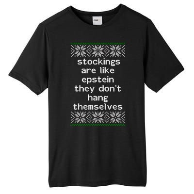 Hung Like Epstein Funny Ugly Christmas Tall Fusion ChromaSoft Performance T-Shirt