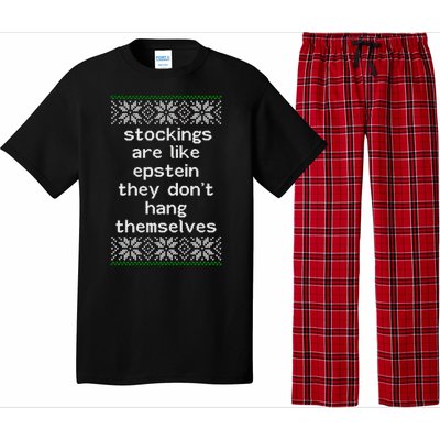 Hung Like Epstein Funny Ugly Christmas Pajama Set