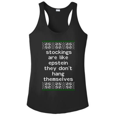 Hung Like Epstein Funny Ugly Christmas Ladies PosiCharge Competitor Racerback Tank