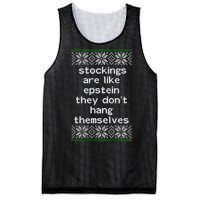 Hung Like Epstein Funny Ugly Christmas Mesh Reversible Basketball Jersey Tank