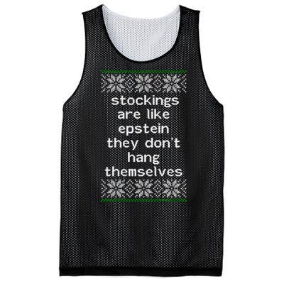 Hung Like Epstein Funny Ugly Christmas Mesh Reversible Basketball Jersey Tank