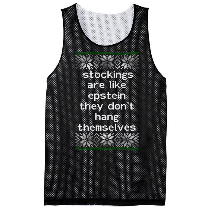 Hung Like Epstein Funny Ugly Christmas Mesh Reversible Basketball Jersey Tank