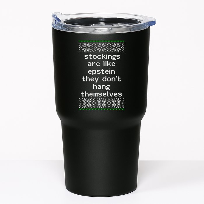 Hung Like Epstein Funny Ugly Christmas Tumbler