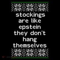 Hung Like Epstein Funny Ugly Christmas Poster
