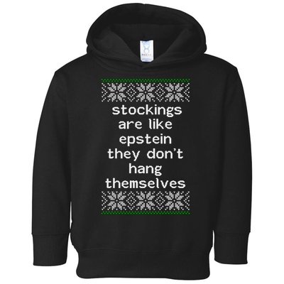Hung Like Epstein Funny Ugly Christmas Toddler Hoodie