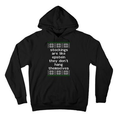 Hung Like Epstein Funny Ugly Christmas Tall Hoodie