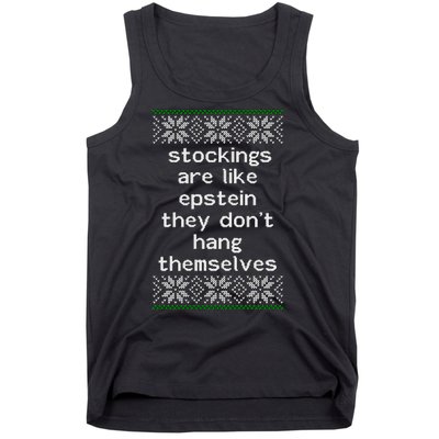 Hung Like Epstein Funny Ugly Christmas Tank Top