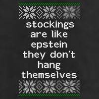 Hung Like Epstein Funny Ugly Christmas Golf Towel