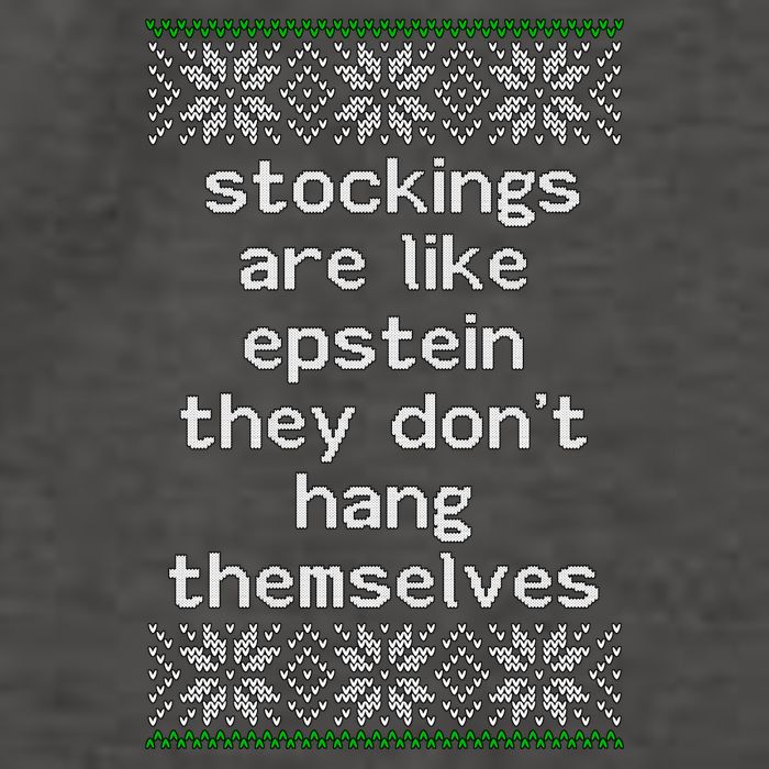 Hung Like Epstein Funny Ugly Christmas Vector Backpack