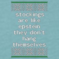 Hung Like Epstein Funny Ugly Christmas Sueded Cloud Jersey T-Shirt