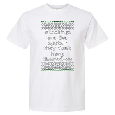 Hung Like Epstein Funny Ugly Christmas Garment-Dyed Heavyweight T-Shirt