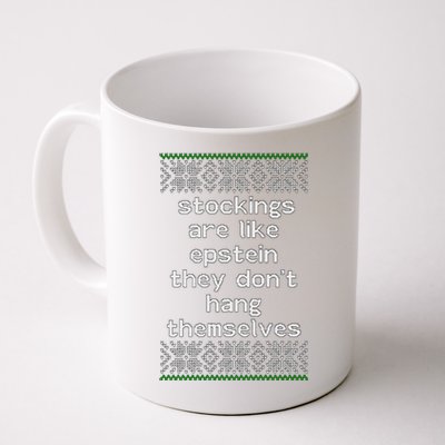 Hung Like Epstein Funny Ugly Christmas Coffee Mug