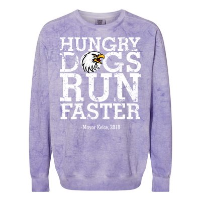 Hungry Dogs Run Faster Colorblast Crewneck Sweatshirt