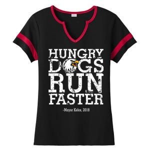 Hungry Dogs Run Faster Ladies Halftime Notch Neck Tee