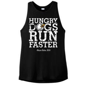 Hungry Dogs Run Faster Ladies PosiCharge Tri-Blend Wicking Tank