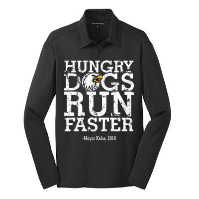 Hungry Dogs Run Faster Silk Touch Performance Long Sleeve Polo