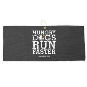 Hungry Dogs Run Faster Large Microfiber Waffle Golf Towel