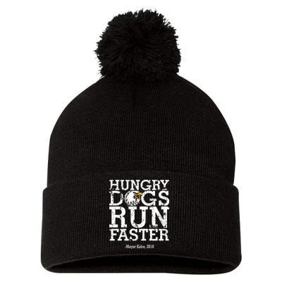 Hungry Dogs Run Faster Pom Pom 12in Knit Beanie
