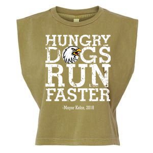 Hungry Dogs Run Faster Garment-Dyed Women's Muscle Tee