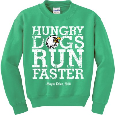 Hungry Dogs Run Faster Kids Sweatshirt