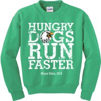 Hungry Dogs Run Faster Kids Sweatshirt