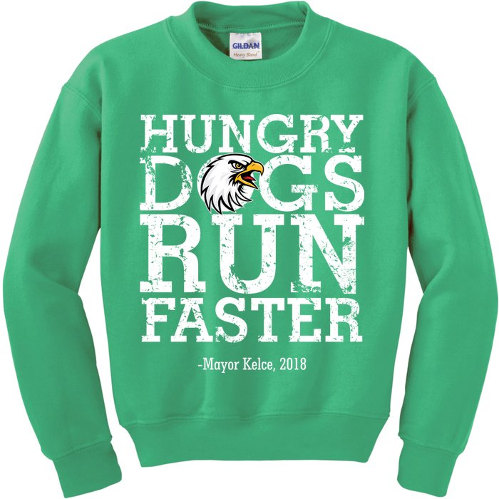 Hungry Dogs Run Faster Kids Sweatshirt