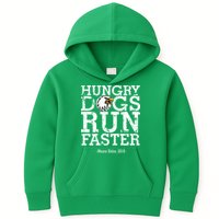 Hungry Dogs Run Faster Kids Hoodie