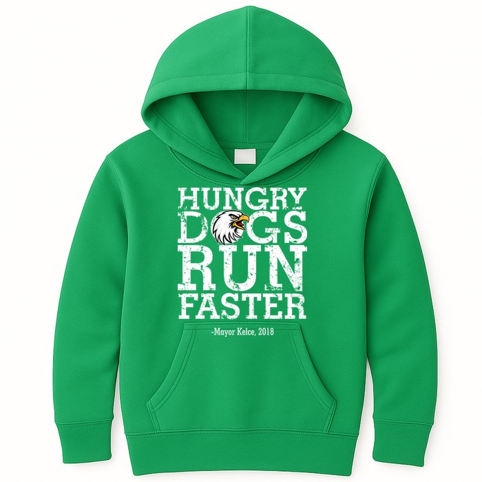 Hungry Dogs Run Faster Kids Hoodie