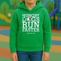 Hungry Dogs Run Faster Kids Hoodie