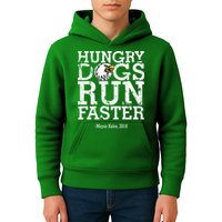 Hungry Dogs Run Faster Kids Hoodie