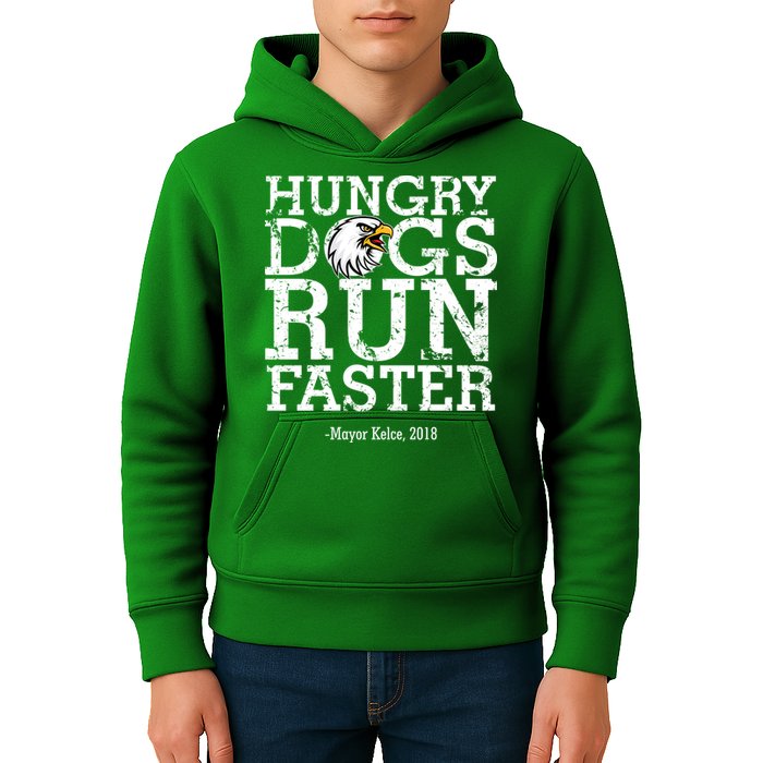 Hungry Dogs Run Faster Kids Hoodie