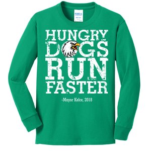 Hungry Dogs Run Faster Kids Long Sleeve Shirt