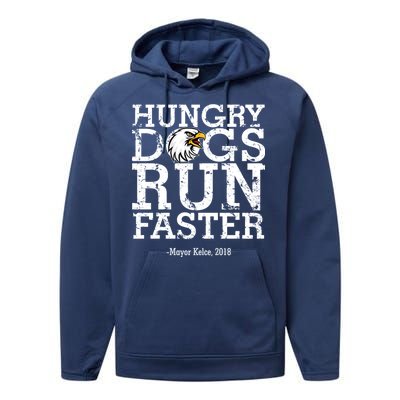 Hungry Dogs Run Faster Performance Fleece Hoodie