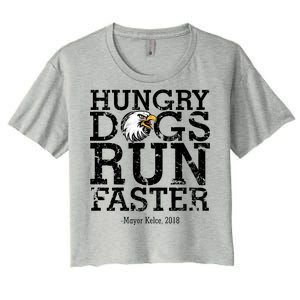 Hungry Dogs Run Faster Women's Crop Top Tee