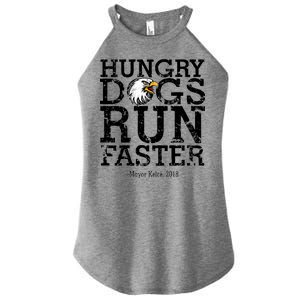 Hungry Dogs Run Faster Women's Perfect Tri Rocker Tank