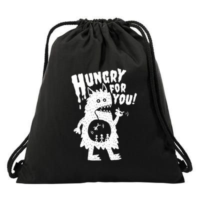 Hungry For You Monster Drawstring Bag