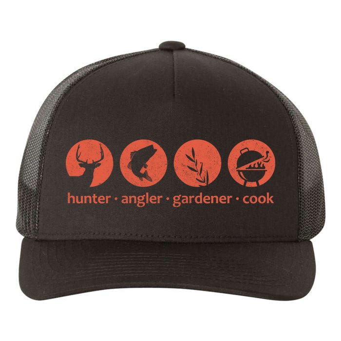 Hunter Angler Gardener Cook Yupoong Adult 5-Panel Trucker Hat