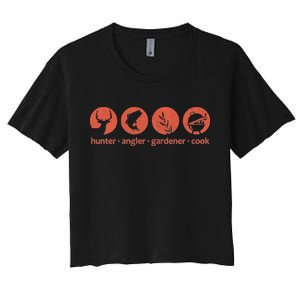 Hunter Angler Gardener Cook Women's Crop Top Tee