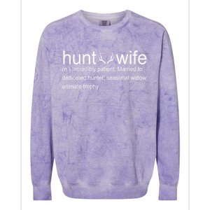 Hunter's Wife Funny Hunting Colorblast Crewneck Sweatshirt