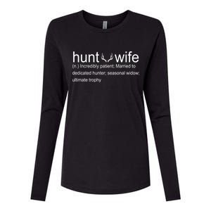 Hunter's Wife Funny Hunting Womens Cotton Relaxed Long Sleeve T-Shirt