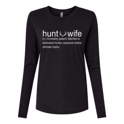 Hunter's Wife Funny Hunting Womens Cotton Relaxed Long Sleeve T-Shirt